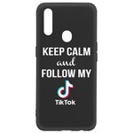 Чехол-накладка Krutoff Silicone Case TikTok для OPPO A31 черный Чехол-накладка Krutoff Silicone Case TikTok для OPPO A31 черный