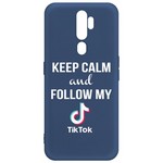 Чехол-накладка Krutoff Silicone Case TikTok для OPPO A5 2020/ A9 2020 синий Чехол-накладка Krutoff Silicone Case TikTok для OPPO A5 2020/ A9 2020 синий