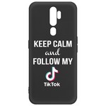 Чехол-накладка Krutoff Silicone Case TikTok для OPPO A5 2020/ A9 2020 черный Чехол-накладка Krutoff Silicone Case TikTok для OPPO A5 2020/ A9 2020 черный