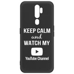 Чехол-накладка Krutoff Silicone Case YouTube для OPPO A5 2020/ A9 2020 черный Чехол-накладка Krutoff Silicone Case YouTube для OPPO A5 2020/ A9 2020 черный