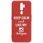 Чехол-накладка Krutoff Silicone Case Instagram для OPPO A5 2020/ A9 2020 красный Чехол-накладка Krutoff Silicone Case Instagram для OPPO A5 2020/ A9 2020 красный