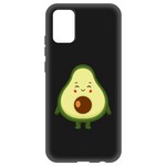 Чехол-накладка Krutoff Soft Case Авокадо Милый для Samsung Galaxy A02s (A025) черный Чехол-накладка Krutoff Soft Case Авокадо Милый для Samsung Galaxy A02s (A025) черный