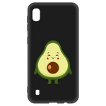 Чехол-накладка Krutoff Soft Case Авокадо Милый для Samsung Galaxy A10 (A105) черный Чехол-накладка Krutoff Soft Case Авокадо Милый для Samsung Galaxy A10 (A105) черный