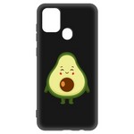Чехол-накладка Krutoff Soft Case Авокадо Милый для Samsung Galaxy A21s (A217) черный Чехол-накладка Krutoff Soft Case Авокадо Милый для Samsung Galaxy A21s (A217) черный