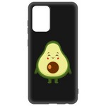 Чехол-накладка Krutoff Soft Case Авокадо Милый для Samsung Galaxy A52 (A525) черный Чехол-накладка Krutoff Soft Case Авокадо Милый для Samsung Galaxy A52 (A525) черный