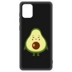 Чехол-накладка Krutoff Soft Case Авокадо Милый для Samsung Galaxy A72 (A725) черный Чехол-накладка Krutoff Soft Case Авокадо Милый для Samsung Galaxy A72 (A725) черный