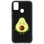 Чехол-накладка Krutoff Soft Case Авокадо Милый для Samsung Galaxy M21 (M215) черный Чехол-накладка Krutoff Soft Case Авокадо Милый для Samsung Galaxy M21 (M215) черный