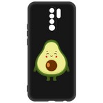 Чехол-накладка Krutoff Soft Case Авокадо Милый для Xiaomi Redmi 9 черный Чехол-накладка Krutoff Soft Case Авокадо Милый для Xiaomi Redmi 9 черный