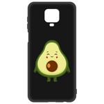 Чехол-накладка Krutoff Soft Case Авокадо Милый для Xiaomi Redmi Note 9 Pro/ 9S черный Чехол-накладка Krutoff Soft Case Авокадо Милый для Xiaomi Redmi Note 9 Pro/ 9S черный