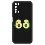 Чехол-накладка Krutoff Soft Case Авокадо Пара для Honor X10 черный Чехол-накладка Krutoff Soft Case Авокадо Пара для Honor X10 черный