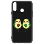 Чехол-накладка Krutoff Soft Case Авокадо Пара для Samsung Galaxy A20s (A207) черный Чехол-накладка Krutoff Soft Case Авокадо Пара для Samsung Galaxy A20s (A207) черный