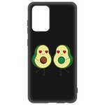 Чехол-накладка Krutoff Soft Case Авокадо Пара для Samsung Galaxy A52 (A525) черный Чехол-накладка Krutoff Soft Case Авокадо Пара для Samsung Galaxy A52 (A525) черный