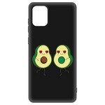 Чехол-накладка Krutoff Soft Case Авокадо Пара для Samsung Galaxy A71 (A715) черный Чехол-накладка Krutoff Soft Case Авокадо Пара для Samsung Galaxy A71 (A715) черный