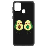 Чехол-накладка Krutoff Soft Case Авокадо Пара для Samsung Galaxy M31 (M315) черный Чехол-накладка Krutoff Soft Case Авокадо Пара для Samsung Galaxy M31 (M315) черный