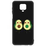 Чехол-накладка Krutoff Soft Case Авокадо Пара для Xiaomi Redmi Note 9 Pro/ 9S черный Чехол-накладка Krutoff Soft Case Авокадо Пара для Xiaomi Redmi Note 9 Pro/ 9S черный