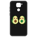 Чехол-накладка Krutoff Soft Case Авокадо Пара для Xiaomi Redmi Note 9 черный Чехол-накладка Krutoff Soft Case Авокадо Пара для Xiaomi Redmi Note 9 черный