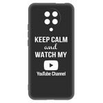 Чехол-накладка Krutoff Silicone Case YouTube для Xiaomi Poco F2 Pro (черный) Чехол-накладка Krutoff Silicone Case YouTube для Xiaomi Poco F2 Pro (черный)