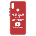 Чехол-накладка Krutoff Silicone Case YouTube для Xiaomi Redmi 7 (красный) Чехол-накладка Krutoff Silicone Case YouTube для Xiaomi Redmi 7 (красный)