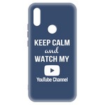 Чехол-накладка Krutoff Silicone Case YouTube для Xiaomi Redmi 7 (синий) Чехол-накладка Krutoff Silicone Case YouTube для Xiaomi Redmi 7 (синий)
