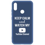 Чехол-накладка Krutoff Silicone Case YouTube для Xiaomi Redmi Note 7 (синий) Чехол-накладка Krutoff Silicone Case YouTube для Xiaomi Redmi Note 7 (синий)