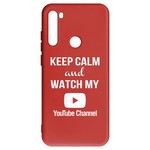 Чехол-накладка Krutoff Silicone Case YouTube для Xiaomi Redmi Note 8T (красный) Чехол-накладка Krutoff Silicone Case YouTube для Xiaomi Redmi Note 8T (красный)