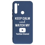 Чехол-накладка Krutoff Silicone Case YouTube для Xiaomi Redmi Note 8T (синий) Чехол-накладка Krutoff Silicone Case YouTube для Xiaomi Redmi Note 8T (синий)