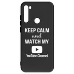 Чехол-накладка Krutoff Silicone Case YouTube для Xiaomi Redmi Note 8T (черный) Чехол-накладка Krutoff Silicone Case YouTube для Xiaomi Redmi Note 8T (черный)