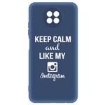 Чехол-накладка Krutoff Silicone Case Instagram для Xiaomi Redmi Note 9T (синий) Чехол-накладка Krutoff Silicone Case Instagram для Xiaomi Redmi Note 9T (синий)