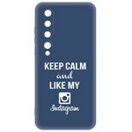 Чехол-накладка Krutoff Silicone Case Instagram для Xiaomi Mi 10 (синий) Чехол-накладка Krutoff Silicone Case Instagram для Xiaomi Mi 10 (синий)