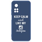 Чехол-накладка Krutoff Silicone Case Instagram для Xiaomi Mi 10T/ Mi 10T Pro (синий) Чехол-накладка Krutoff Silicone Case Instagram для Xiaomi Mi 10T/ Mi 10T Pro (синий)