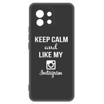 Чехол-накладка Krutoff Silicone Case Instagram для Xiaomi Mi 11 (черный) Чехол-накладка Krutoff Silicone Case Instagram для Xiaomi Mi 11 (черный)