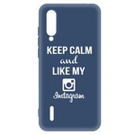 Чехол-накладка Krutoff Silicone Case Instagram для Xiaomi Mi 9 Lite (синий) Чехол-накладка Krutoff Silicone Case Instagram для Xiaomi Mi 9 Lite (синий)