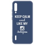 Чехол-накладка Krutoff Silicone Case Instagram для Xiaomi Mi A3 (синий) Чехол-накладка Krutoff Silicone Case Instagram для Xiaomi Mi A3 (синий)