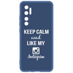 Чехол-накладка Krutoff Silicone Case Instagram для Xiaomi Mi Note 10 Lite (синий) Чехол-накладка Krutoff Silicone Case Instagram для Xiaomi Mi Note 10 Lite (синий)