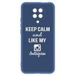 Чехол-накладка Krutoff Silicone Case Instagram для Xiaomi Poco F2 Pro (синий) Чехол-накладка Krutoff Silicone Case Instagram для Xiaomi Poco F2 Pro (синий)