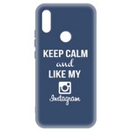 Чехол-накладка Krutoff Silicone Case Instagram для Xiaomi Redmi 7 (синий) Чехол-накладка Krutoff Silicone Case Instagram для Xiaomi Redmi 7 (синий)