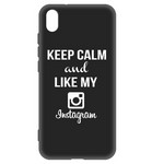 Чехол-накладка Krutoff Silicone Case Instagram для Xiaomi Redmi 7A (черный) Чехол-накладка Krutoff Silicone Case Instagram для Xiaomi Redmi 7A (черный)
