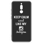 Чехол-накладка Krutoff Silicone Case Instagram для Xiaomi Redmi 8 (черный) Чехол-накладка Krutoff Silicone Case Instagram для Xiaomi Redmi 8 (черный)
