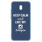 Чехол-накладка Krutoff Silicone Case Instagram для Xiaomi Redmi 8A (синий) Чехол-накладка Krutoff Silicone Case Instagram для Xiaomi Redmi 8A (синий)