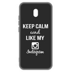 Чехол-накладка Krutoff Silicone Case Instagram для Xiaomi Redmi 8A (черный) Чехол-накладка Krutoff Silicone Case Instagram для Xiaomi Redmi 8A (черный)