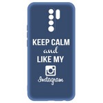 Чехол-накладка Krutoff Silicone Case Instagram для Xiaomi Redmi 9 (синий) Чехол-накладка Krutoff Silicone Case Instagram для Xiaomi Redmi 9 (синий)