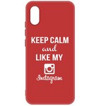 Чехол-накладка Krutoff Silicone Case Instagram для Xiaomi Redmi 9A (красный) Чехол-накладка Krutoff Silicone Case Instagram для Xiaomi Redmi 9A (красный)