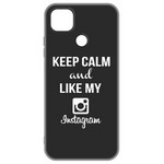 Чехол-накладка Krutoff Silicone Case Instagram для Xiaomi Redmi 9C (черный) Чехол-накладка Krutoff Silicone Case Instagram для Xiaomi Redmi 9C (черный)