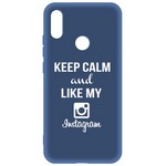 Чехол-накладка Krutoff Silicone Case Instagram для Xiaomi Redmi Note 7 (синий) Чехол-накладка Krutoff Silicone Case Instagram для Xiaomi Redmi Note 7 (синий)