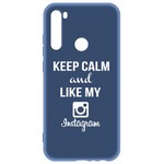 Чехол-накладка Krutoff Silicone Case Instagram для Xiaomi Redmi Note 8 (синий) Чехол-накладка Krutoff Silicone Case Instagram для Xiaomi Redmi Note 8 (синий)