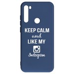 Чехол-накладка Krutoff Silicone Case Instagram для Xiaomi Redmi Note 8T (синий) Чехол-накладка Krutoff Silicone Case Instagram для Xiaomi Redmi Note 8T (синий)