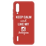 Чехол-накладка Krutoff Silicone Case Instagram для Xiaomi Mi 9 Lite (красный) Чехол-накладка Krutoff Silicone Case Instagram для Xiaomi Mi 9 Lite (красный)