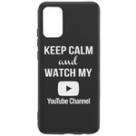 {{photo.Alt || photo.Description || 'Чехол-накладка Krutoff Silicone Case YouTube для Samsung Galaxy A02s (A025) черный'}}