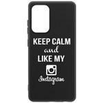 Чехол-накладка Krutoff Silicone Case Instagram для Samsung Galaxy A52 (A525) черный Чехол-накладка Krutoff Silicone Case Instagram для Samsung Galaxy A52 (A525) черный