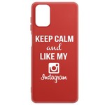 Чехол-накладка Krutoff Silicone Case Instagram для Samsung Galaxy M31s (M317) красный Чехол-накладка Krutoff Silicone Case Instagram для Samsung Galaxy M31s (M317) красный